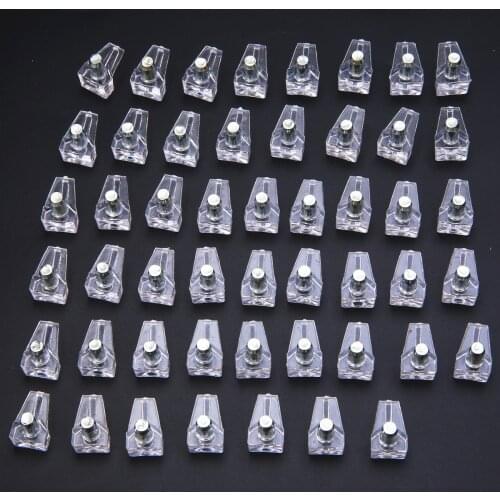 50pcs 5mm Clear Shelf Support Pegs Replaceable Shelf Holder Pins Kitchen Cabinet Pegs Studs with Metal Pin Kitchen Tools