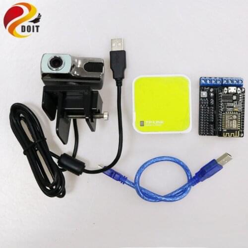 DOIT Video Controller Kit for Robot Arm Tank/Car Chassis Remote Control Kit by ESP8266 NodeMCU with Openwrt Router Camera RC Toy