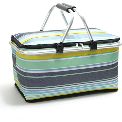 Reusable Insulated Lunch Bag Cooler Tote Box Folding Insulation Bag Lightweight Lunch Box Containers for Work,Meal Prep,Picnic