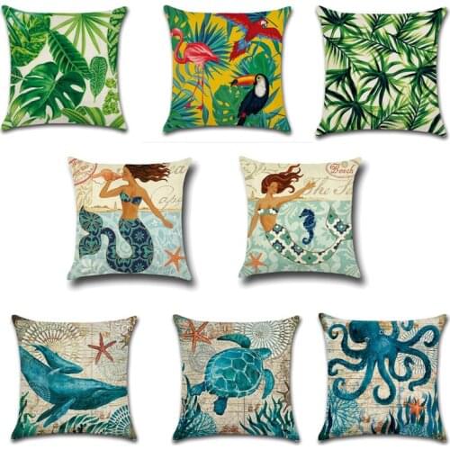 45x45cm European style Linen Pillow Case Cushion Covers Car Sofa Bed Cushion Cover Shell Home Decor