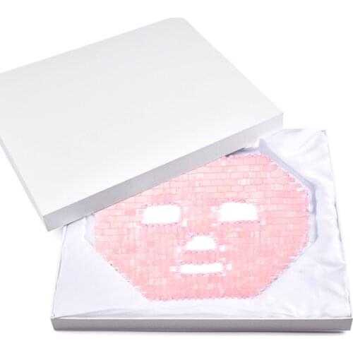 Jade Face Mask Cold Therapy Facial Massage Masks 100% Natural Real Stone Cooling Massager Face Beauty Skin Care Tools