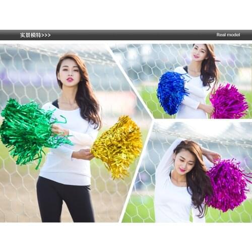 New (10pcs/lot ) Modish Cheer Cheerleading bouquet dance sport ball Cheerleading Aerobics Show Dance Hand Flowers for Pompon