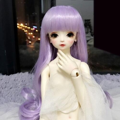 New Style 1/3 1/4 1/6 1/8 Fashion Wavy Style Hair High Temperature Wire BJD Wig For Toy Doll