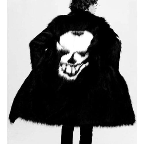 Autumn fur leather coats mens warm faux mink fur leather coat men loose jackets winter thicken jaqueta de couro personality