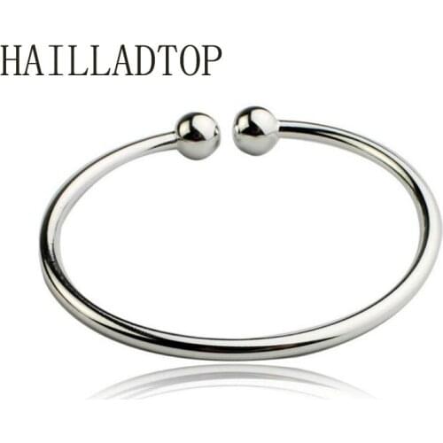 Simple Bracelet Fashion High-quality Bangles Garlic Bangles Wholesale Womens Jewellery Fashion Silver Bracelet Men Jewelry Lot