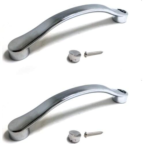 SHOWER BATH DOOR HANDLE/ KNOB CHROME EFFECT Distance 140MM