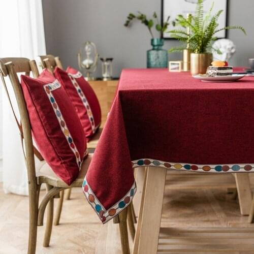 Table Cloth Rectangle Oil-Proof Spill-Proof Waterproof Tablecloth Decorative Fabric Table Cover without Pillowcase