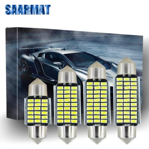10Pcs C5W 36mm LED License Plate Light 31mm Interior Dome 36mm Reading Lamp Festoon-42mm Number lamp