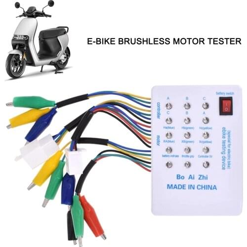 Brushless Motor Tester Electro Car E-Bike Scooter Brushless Motor Controller Tester 24V/36V/48V/60V/72V