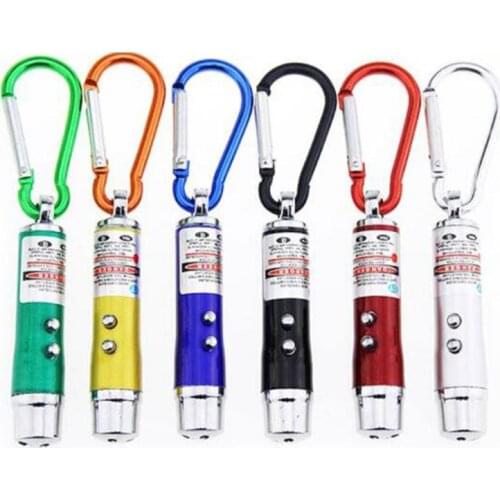 Funny Pet LED Laser Pet Cat Toy Red Dot Laser Light With Button Cell Toy Laser Sight Pointer Laser Pen Interactive Toy With Cat