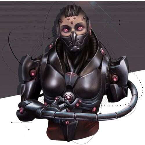 1/12 Assembly Resin Bust Kit Female Soldier