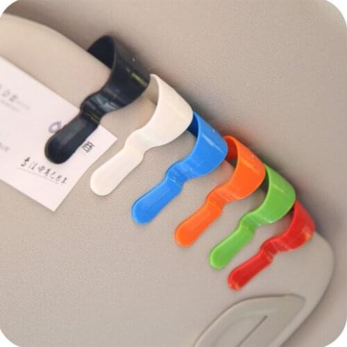1Pair Auto Car Vehicle Visor Sunglasses Glasses Card Pen Holder Ticket Clips