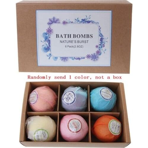 1 Pc random color Organic Bath Bombs Bubble Bath Salts Essential Oil Handmade SPA Stress Relief Hot And New
