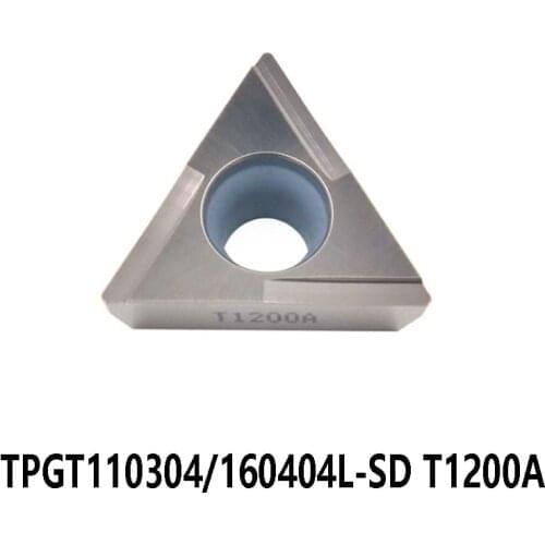 100% Original TPGT110304L-SD TPGT160404L-SD T1200A Carbide Inserts TPGT110304 TPGT160404 L-SD TPGT Lathe Cutter Turning Tools