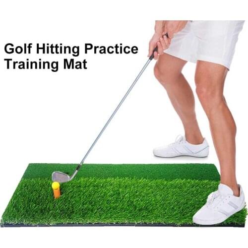 2-in-1 30cm x 60cm EVA Foam Golf Hitting Practice Training Mat Artificial Lawn Grass Pad with Tee for outdoor indoor kids Adults