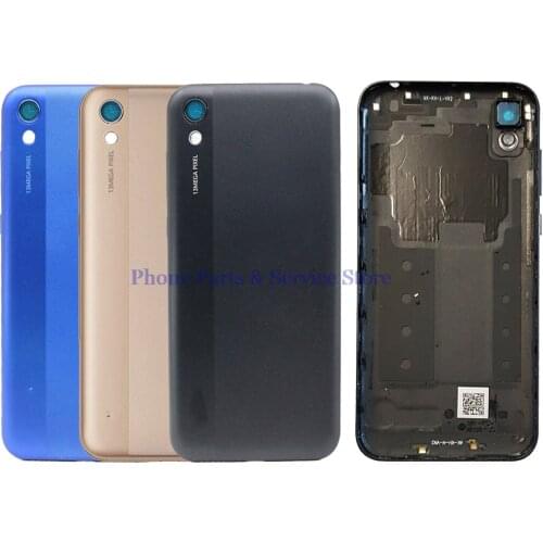 Original For Honor 8S Back Cover Battery Cover Rear Door Housing Case Honor Play 8 With Back Camera Glass Lens+Side Button