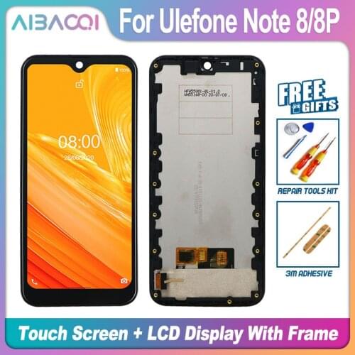 AiBaoQi Brand New 5.5 Inch Touch Screen+LCD Display+Frame Assembly Replacement For Ulefone Note 7/7P/8/8P/9P Phone