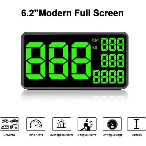 Car GPS Speedometer C60S Speed Display KM/h MPH For Car Trucks Bike Motorcycle Head Up Display Car With Over Speed Alarm