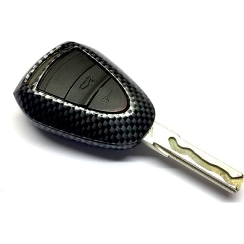 Remote Flip Key Fob Shell Protection Key Case Cover For Porsche Black Head Remote Key