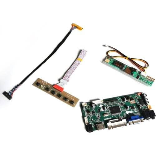 For LP171W01-A4K2/A4K3 CCFL LVDS 30Pin M.NT68676 display controller drive card DVI VGA 17.1" 1440*900 LCD monitor panel Kit