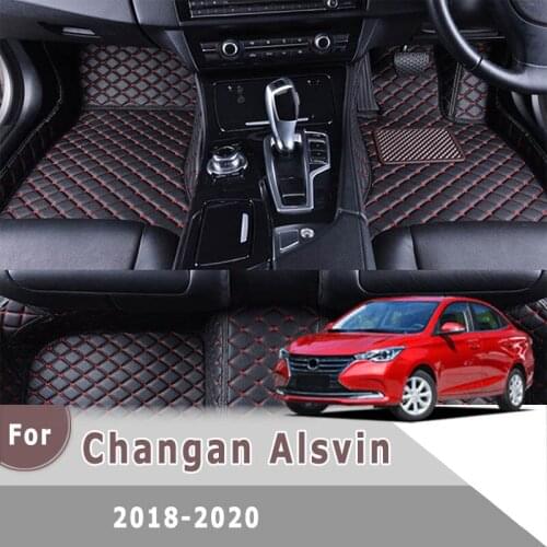 RHD Carpets For Changan Alsvin 2020 2019 2018 Car Floor Mats Auto Interior Automobiles Foot Pedal Front Rear Floorliners Rugs