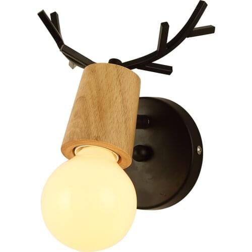 Creative Wall Lamp For Living Room Decoration Hotel Modern Wall Lamp Antlers lamp Decorative White Black Bedside Lights