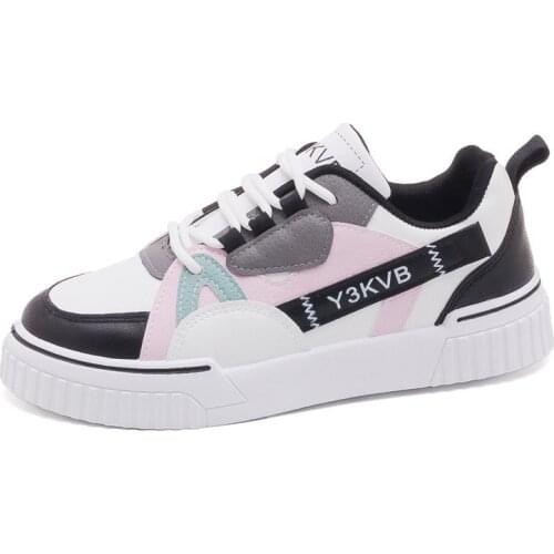 2021Hot Flats Woman Sneakers Womens Shoes Ladies Casual Breathable Female Vulcanized Shoes Lace Up Woman Comfort Walking Shoes