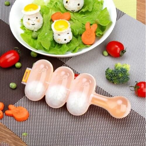 Kitchen DIY Sushi Mini Rice Tools Balls Maker Mold With Spoon Rice Ball Molds Rice Meat Vegetables Making Kitchen