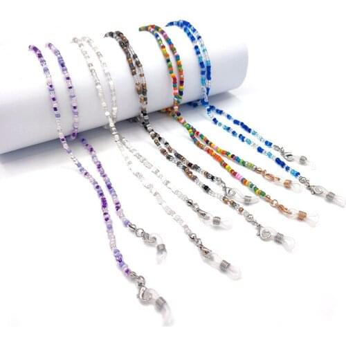 Fashion Mask Lanyard Women Anti Slip Reading Eyewears Clip Holder Neck Chains Holder Face Extension Mask Holder Salva Orejas