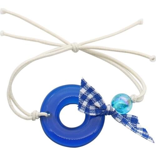 Candy color Hair Ropes Elastic Hair Bands for Girls Child Ponytail Holders Kids Hair Accessories Rubber Bands and Bracelet 2Use