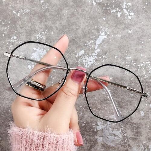 Transparent Computer Glasses Frame Women Men Anti Blue Light Round Eyewear Blocking Glasses Optical Spectacle Eyeglass