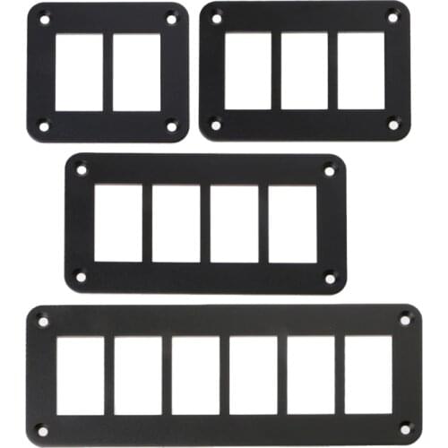 OOTDTY 2/3/4/6 Way Aluminum Rocker Switch Panel Housing Holder FOR ARB Carling Narva Boat Type Auto Parts Switches Parts