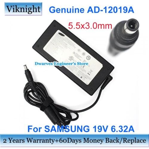 Genuine ac power adapter for samsung 19v 6.32A 120W AD-12019A PA-1121-98 NP800G5M AA-PA2N120 laptop adapter charger
