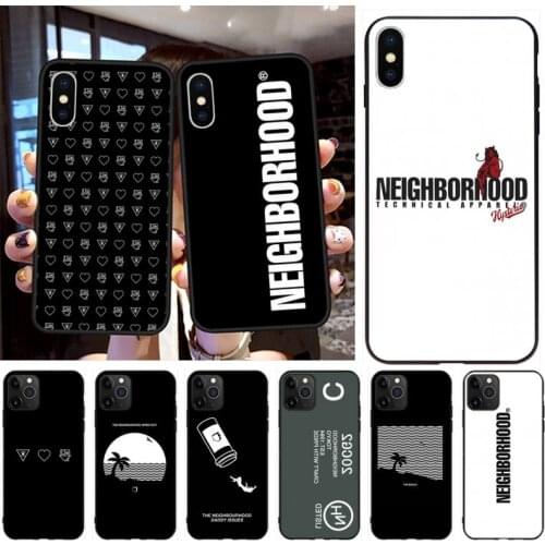 Hot Japan Street Trend Brand Neighborhood Phone Case for iphone 12 pro max 11 pro XS MAX 8 7 6 6S Plus X 5S SE 2020 XR case