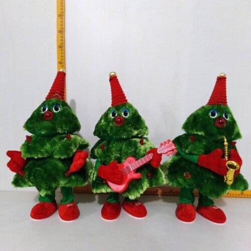 Singing Dancing Toys Christmas Tree Christmas Electric Plush Toy Birthday Gifts Cute Toys Music Voice Christmas Gift A2UB