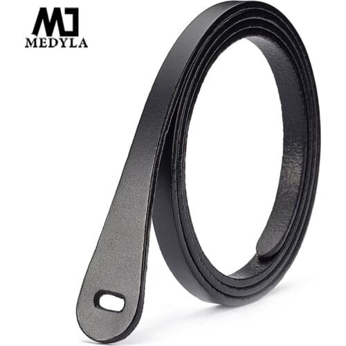 MEDYLA Women Belt Genuine Leather Fashion Casual Knotted Thin Belt Ladies Dress Decorative Knotted Belt Christmas Gift