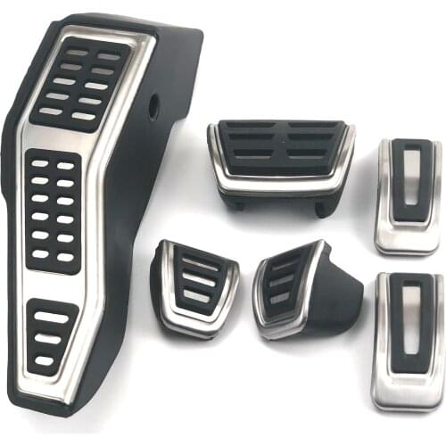 RHD For Audi A1 A3 8V Q2 Q3 Golf 7 Mk7 GTI R Seat Leon 5F Skoda Rapid Octavia A7 Kodiaq Karoq KAMIQ Combi SCALA Car Pedal Cover