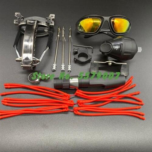 Powerful Card Ball Fishing Slingshot Rubber Bands Folding Wrist Slingshot Outdoor Shooting Slingshot Catapult Tools