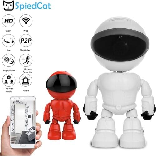 HD WIFI IP P2P Mini Night Vision Smart Robot Camera Two-way Voice Recording Alarm Home Care Baby Pet Monitor For Android iOS Cam