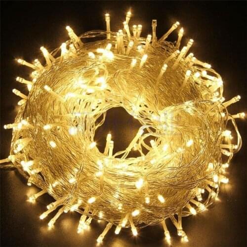 10Meters-100 Meters LED Lights String for Christmas Decor Lights Started Flashing Lights Holiday Wedding Christmas Tree Ornament