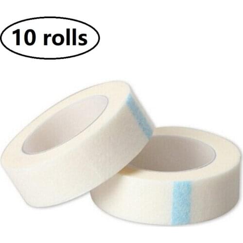 10 Rolls New Non-woven Fabric Pro Eyelashes Extension Wrap Tape Set Eye Care Beauty Kit For False Lashes Grafting Extended Patch