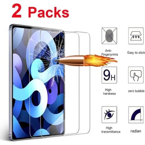 2pcs Tempered Glass For Ipad Pro 11 12.9 10.2 10.5 9.7 Air 4 3 2 Tablet Screen Protector For Ipad Mini 5 4 3 1 2020 2018 2021
