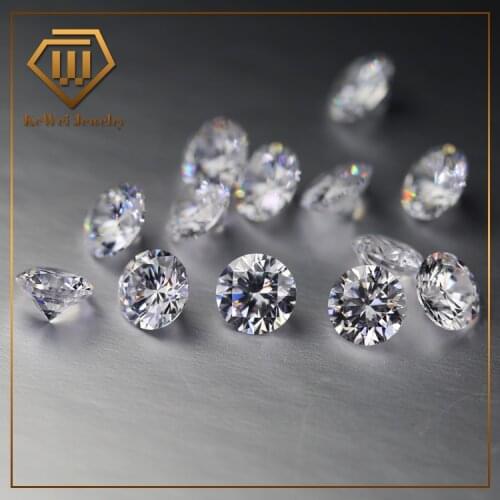 2000pcs 0.9mm~3mm Wax Setting AAA Synthetic Gemstone All White CZ 2mm Round Cubic Zirconia Stone Loose CZ Stone Wholesale
