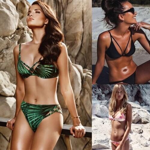 2021 Bikini sexy Bandage bikini swimwear women bikinis brazilian micro bikini set swimsuit Female Beach Bathing Suits stripe