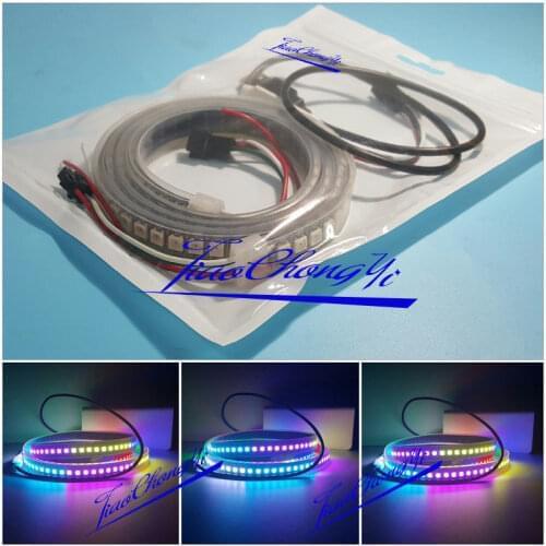 DC5V 1M WS2812B 144 Led strip light RGB Individually Addressable USB Control