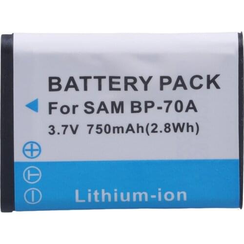 1PC BP-70A BP70A Battery for Samsung ST95 ST100 ST6500 SL50 SL600 TL205 WB30F WB35F DV150F ES65 ES67 MV800 PL80