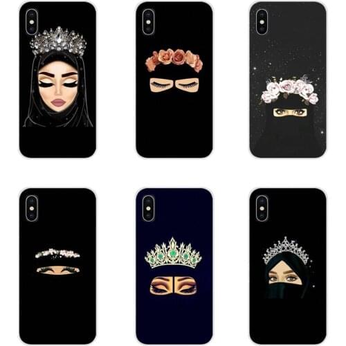 Accessories Skin Cover For Samsung Galaxy S2 S3 S4 S5 Mini S6 S7 Edge S8 S9 S10E Lite Plus Muslim Islamic Gril Eyes Arabic Hijab
