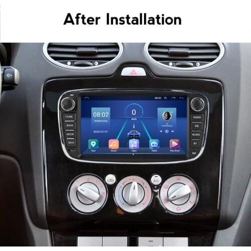 Android 10.0 2 Din Car Radio Multimedia MP5 Player 7'' Autoradio GPS For Ford/Focus/S-Max/Mondeo 2 4/Galaxy Cassette Recorder