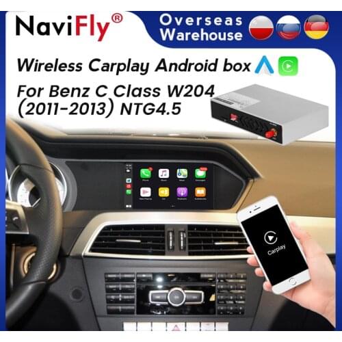 Wireless CarPlay Android Car Radio Navigation GPS For Mercedes Benz C-Class W204 S204 2011 2012 2013 Multimedia carplay auto
