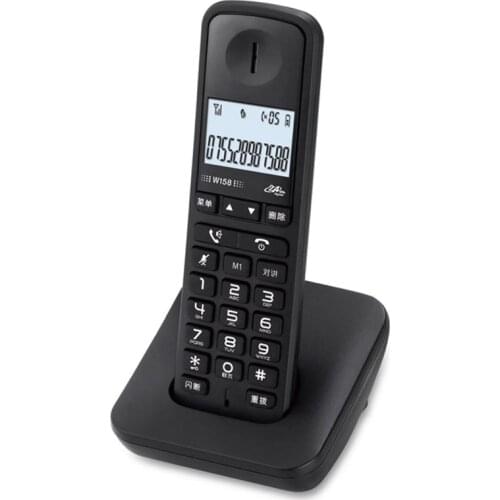 1-Handset Cordless Phone for Home with LCD Backlight, Volume Adjustable, Caller ID, 18 Ringtones, Intercom, Expandable Phone